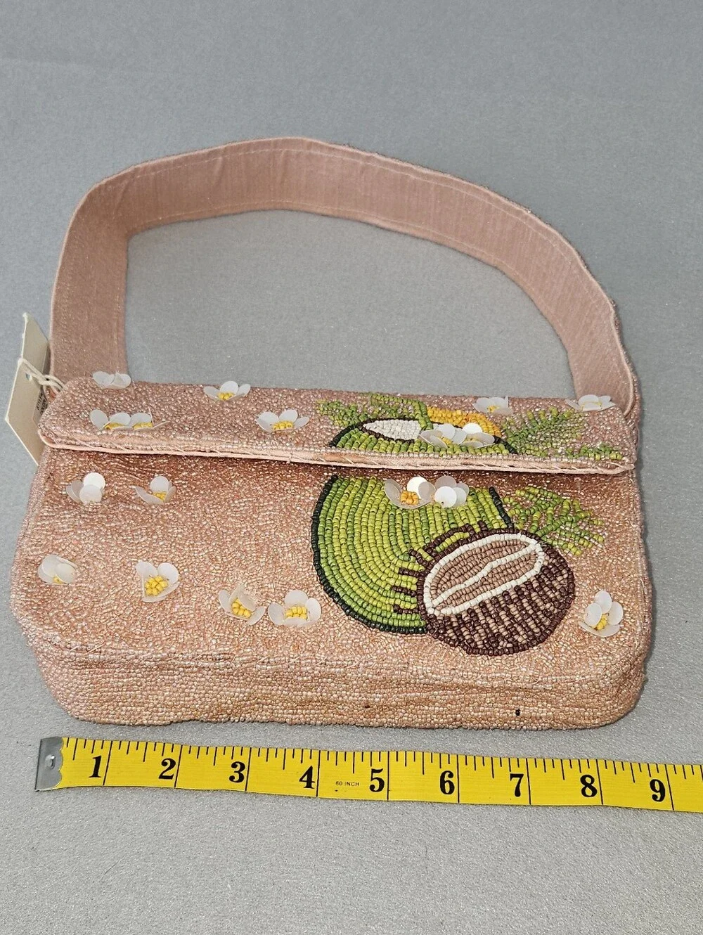 🌴 Viral Sol & Mer Beaded Coconut Shoulder Bag – NWT 🌺
